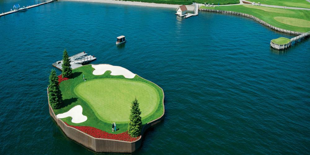 The Coeur d'Alene Resort - The Floating Green